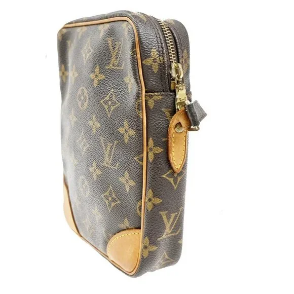 LOUIS VUITTON Danube Shoulder Bag Monogram Leather Brown France M45266 32MA300 - Picture 3 of 15